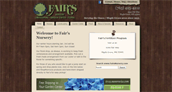 Desktop Screenshot of fairsnursery.com