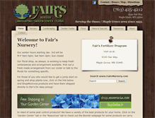 Tablet Screenshot of fairsnursery.com